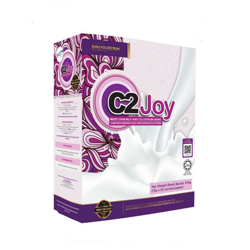 

C2Joy Susu Kolostrum - Campuran Minuman Susu Skim dengan Kolostrum