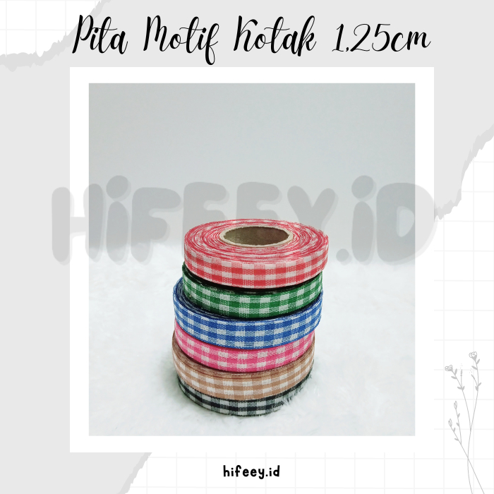 

PITA MOTIF KOTAK 1,25CM (PER METER)