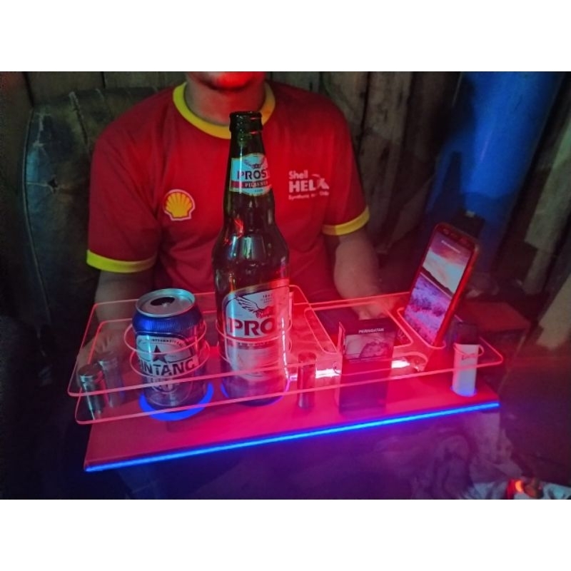 mini bar dasbor mobil variasi lampu led