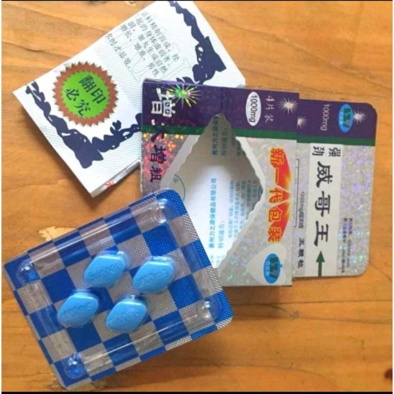 Viagra Cina Asli Original - Viagra Cina Isi 4 Tablet Pil Biru Obat Kuat Pria Penambah Stamina