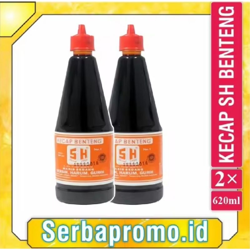 

BENTENG SH Kecap Manis Kemasan Botol 620 x 2pcs