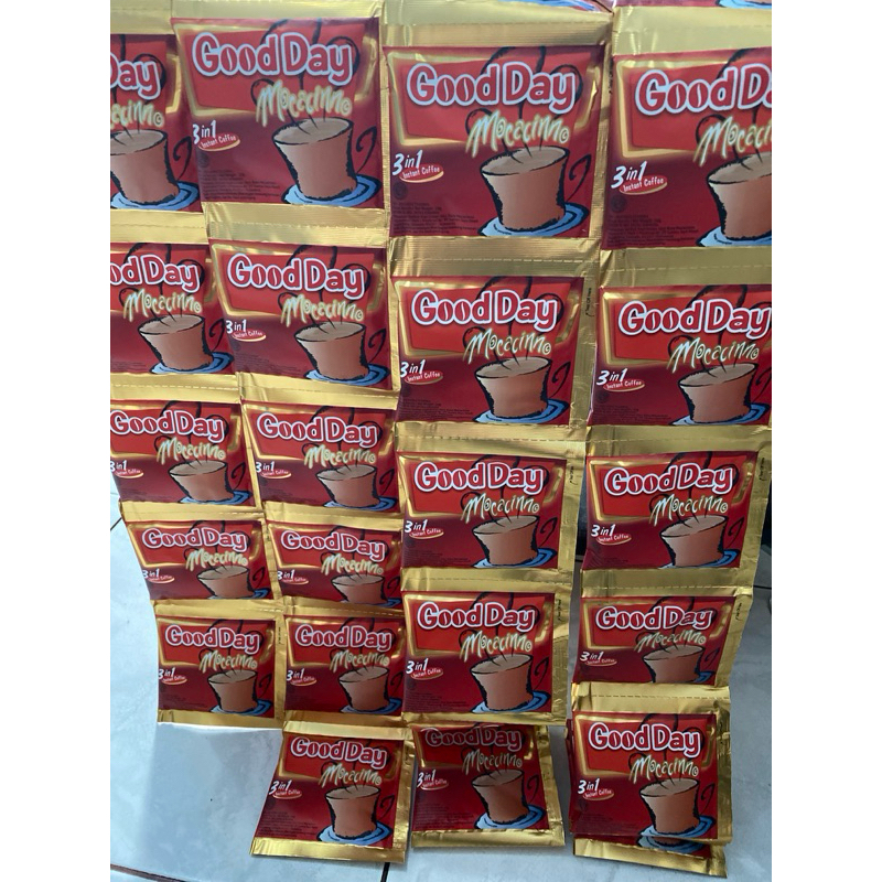

GOODDAY MOCACINNO KOPI 3 in 1 per RENCENG isi 10 Pcs