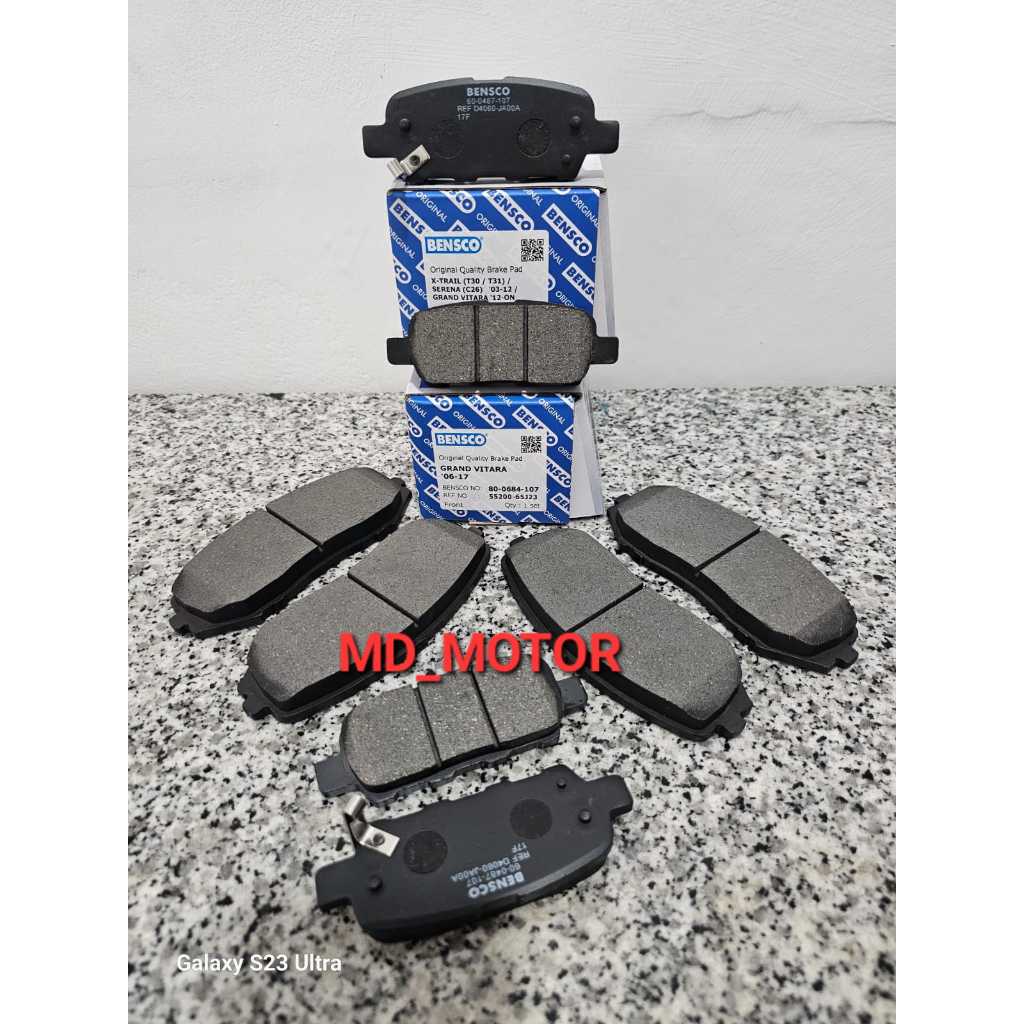 KAMPAS REM DEPAN DAN BELAKANG GRAND VITARA BRAKE PAD DEPAN+BELAKANG GRAND VITARA 2 SET