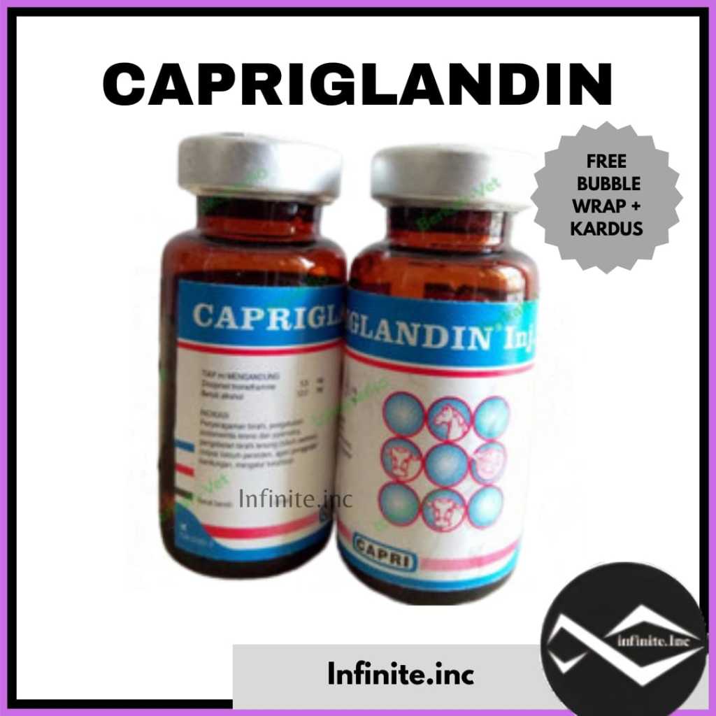 CAPRIGLANDIN INJ 10 ml (PGF) - Hormon Sinkronisasi Estrus Sapi Kambing Domba Kuda Babi