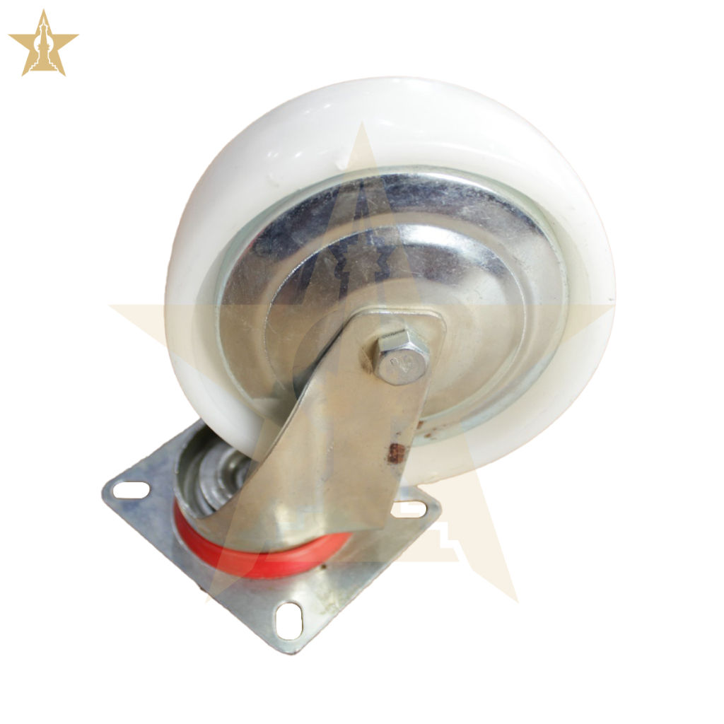 Roda Nylon Putih Etalase Troli Gerobak 8 Inch - Hidup