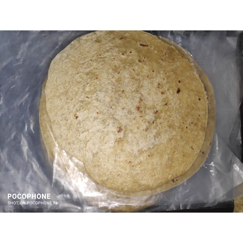 

HOMEMADE tortilla lembar tortillas shawarma wrap / kulit kebab ukuran besar sedang kecil 18 cm
