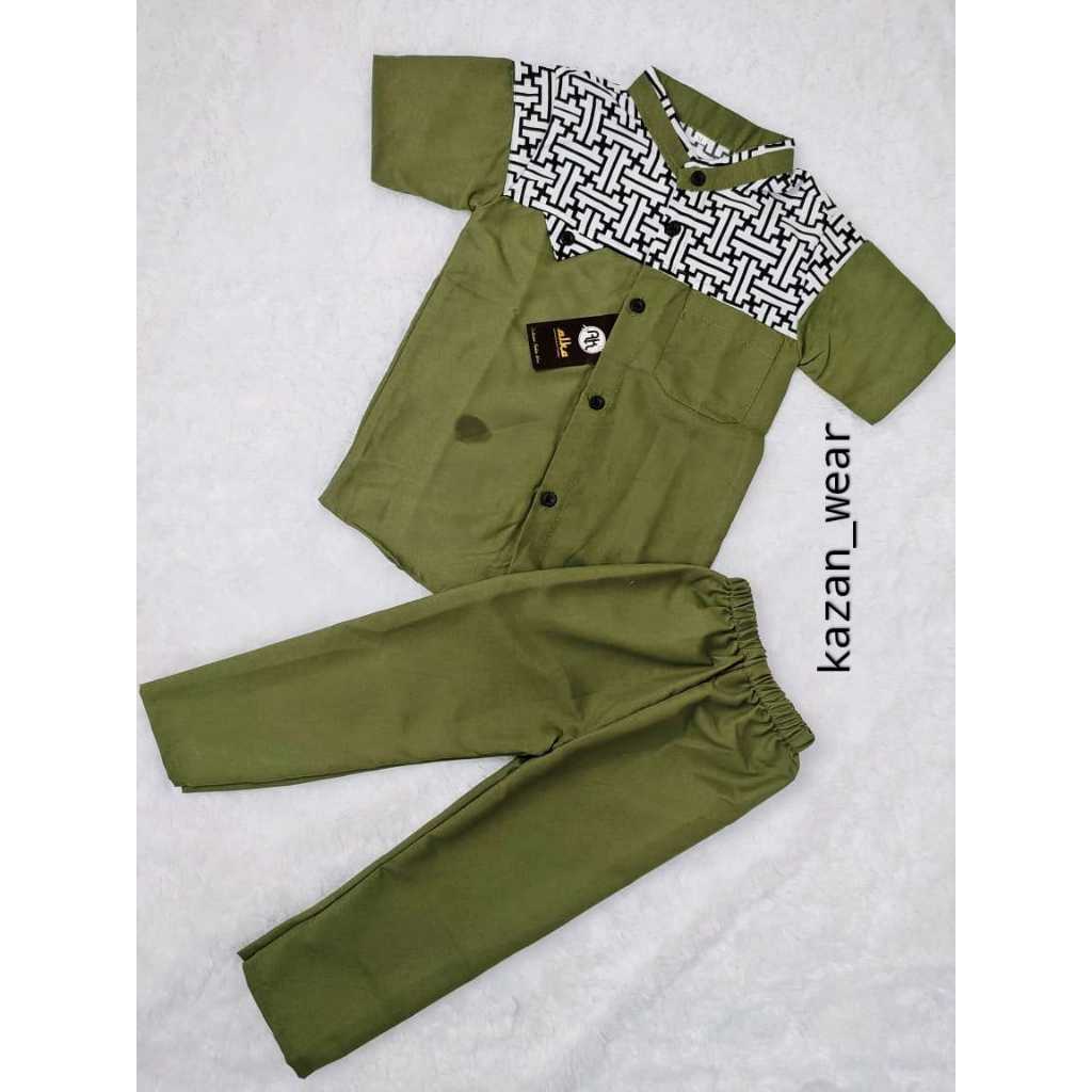 Baju setelan anak laki laki kurta usia 1- 10 tahun
