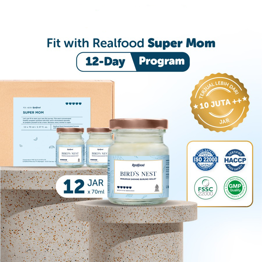 

Realfood Super Mom Birdnest Asam Folat Kesehatan Wanita Vitamin Ibu Hamil Promil Kesuburan Rahim