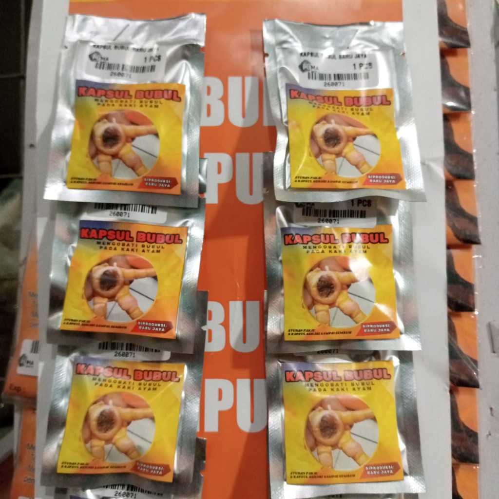 KAPSUL BUBUL AYAM MENGOBATI BUBUL KAKI AYAM MENGOBATI PENYAKIT MATA KAKI BUBULEN PUTIH JALU