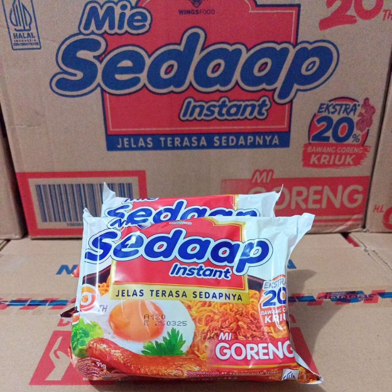 

Mei instan Sedap Var.Goreng dari wingsfood