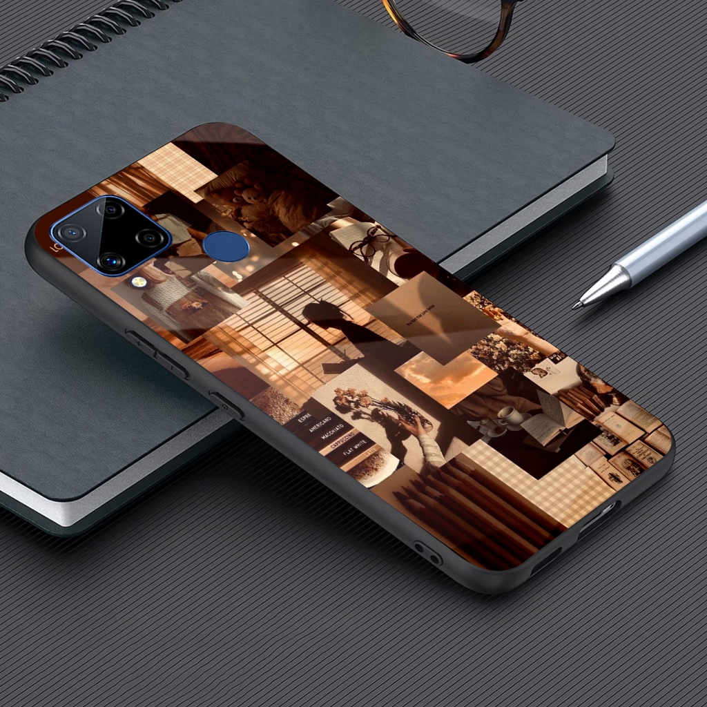 Case Realme C15  - Casing Hp Realme C15 - Motif ( AESTHETIC ) - Silikon Hp Realme C15 - Softcase Gla