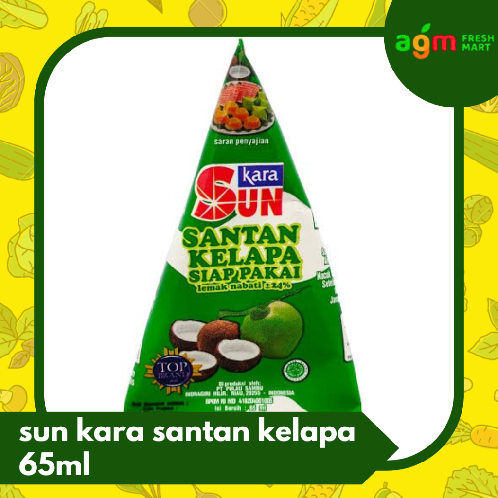 

Santan Kelapa siap pakai Sun Kara 65ml instant coconut milk