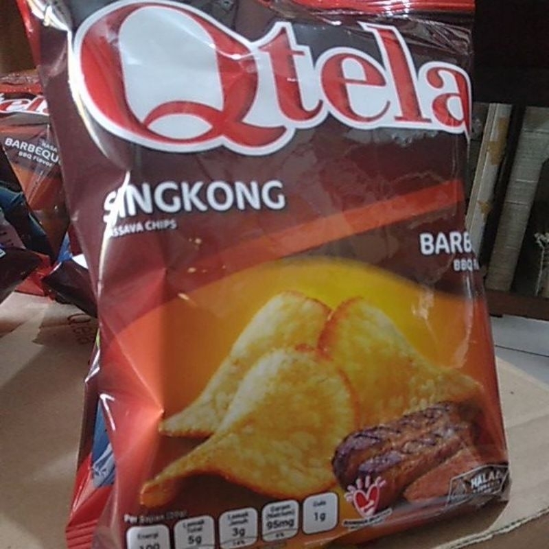 

Ciki Qtela singkong cassava chips 1 renceng isi 10 pcs.