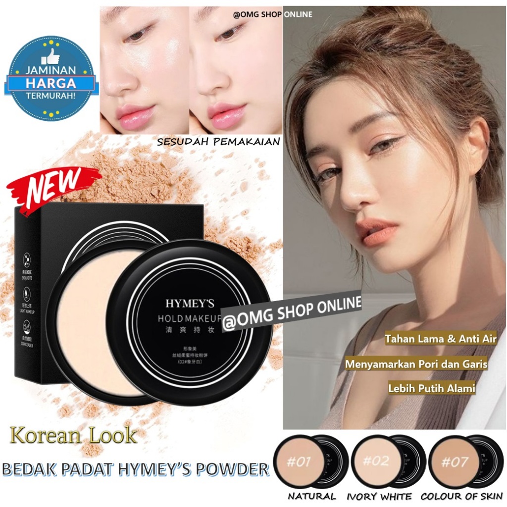 Bedak Glowing Tahan Lama Anti Air Professional Compact Powder / Hymey Bedak Images Beauty Powder 10 