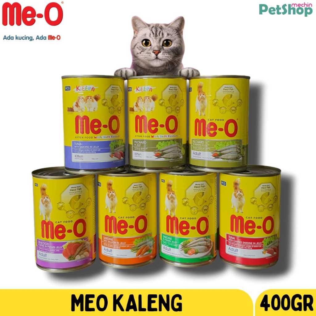 MEO WET FOOD/MAKANAN BASAH KALENG 400gr / meo kaleng