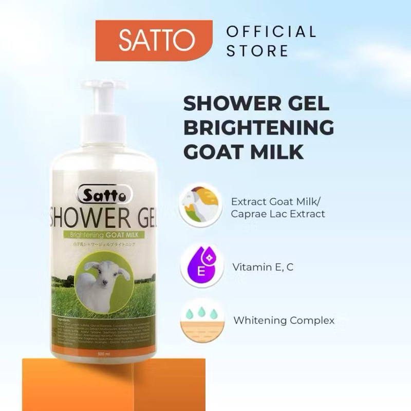 Satto showergel goat milk 500ml