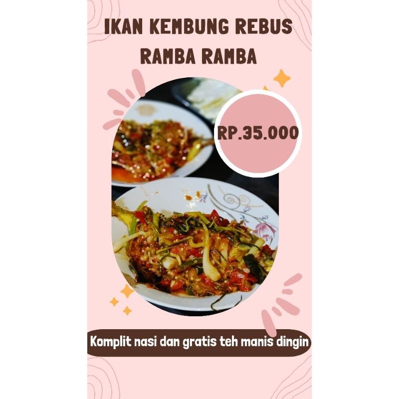 

IKAN GEMBUNG REBUS BAWANG BATAK RAMBA2 RAMBA