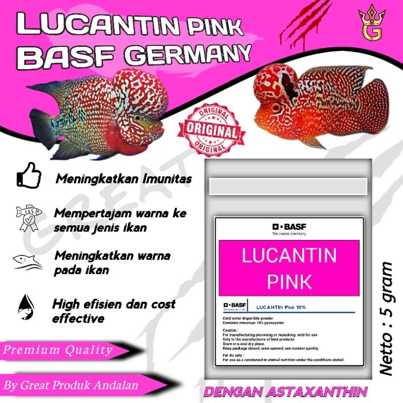 TERMURAH  Lucantin pink 10% original untuk mepertajam warna