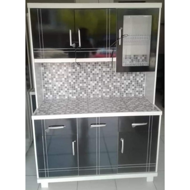 LEMARI DAPUR 3 PINTU / RAK DAPUR 3 PINTU / LEMARI PIRING 3 PINTU / RAK PIRING 3 Pintu