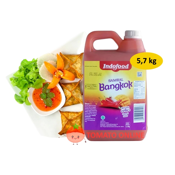 

Indofood / Sambal Bangkok Jerigen Dirigen Galon / 5.7 / 5,7 kg / 5.7kg / 5,7kg