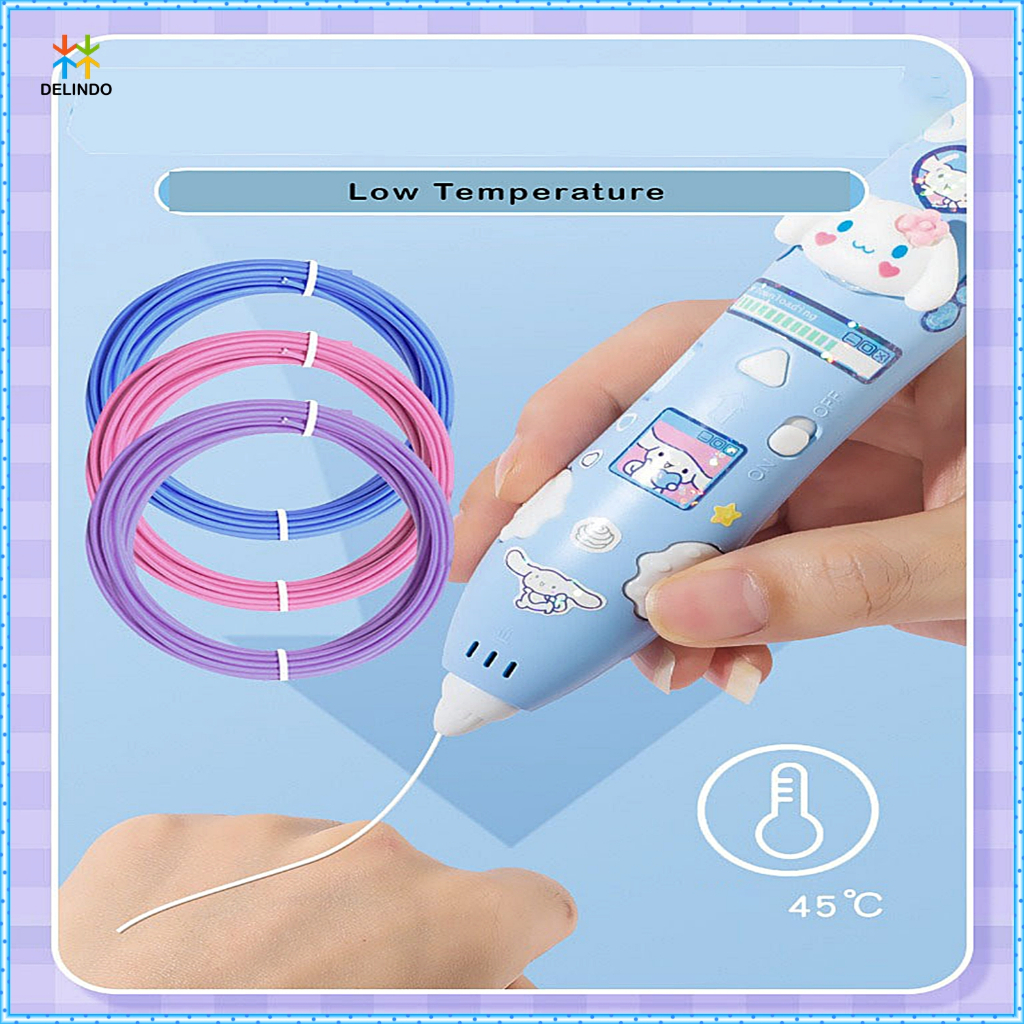 

Wireless 3D Pen Sanrio Edition Pulpen 3 Dimensi Mainan Anak DIY