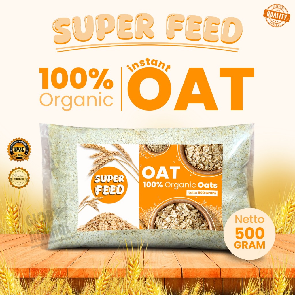 

INSTANT OAT 500 GRAM SUPER FEED rolled oats oatmeal quick oat