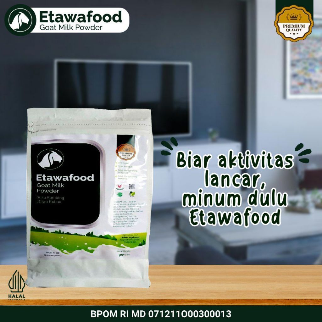 

Susu Bubuk ETAWA - Susu Kambing Ettawa Etawafood 500gram / 1000 gram