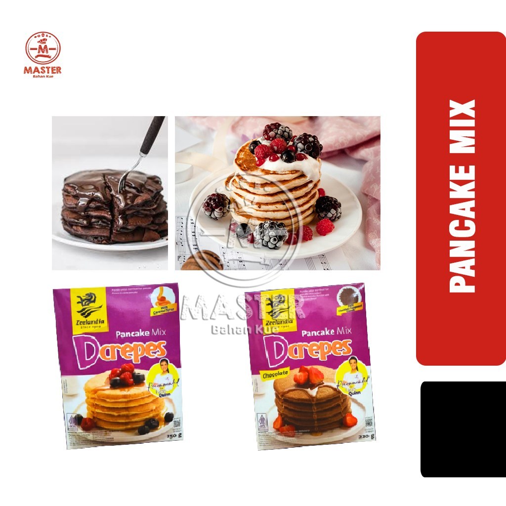 

Tepung Pancake Zeelandia D'Crepes Tepung Kue Pancake Mix Instan All Varian [1 pcs]