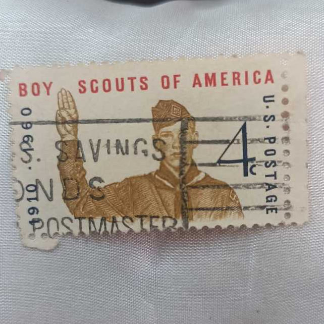 

Stamp/Prangko/Perangko USA Amerika/America 4 cent Boy Scouts of America 1910 - 1960