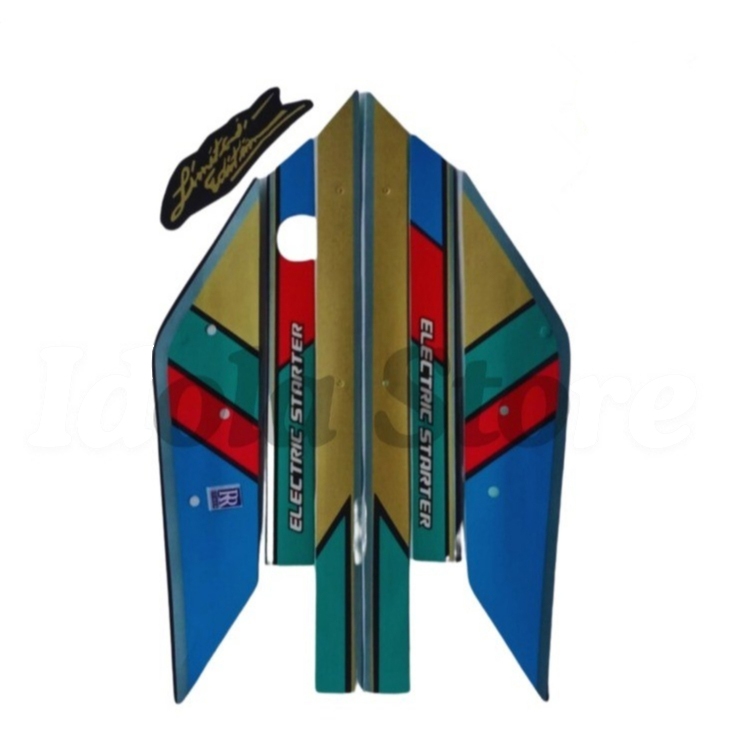 Stiker Striping Astrea Prima 1991\1990 Biru Merah List Body Motor Honda Astrea Prima 1990/1991