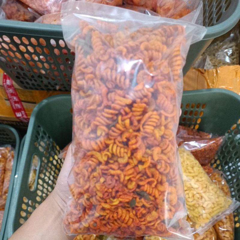 

250gr makaroni spiral pedas balado daun jeruk