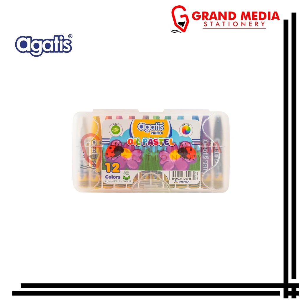 

[GRAND MEDIA] OIL PASTEL / CRAYON AGATIS PRIME 12 WARNA