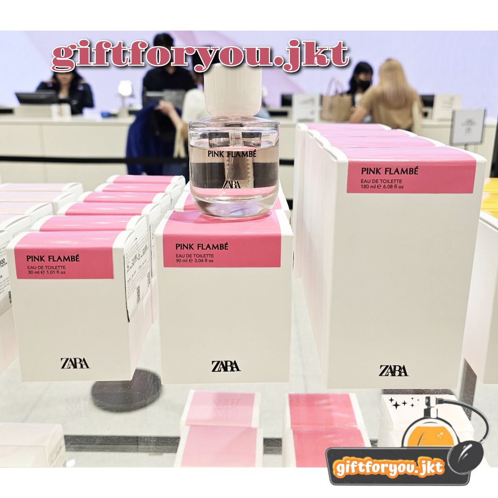 Parfum Zara Pink Flambe 10 30 90 180 ml Original Official Store Parfum Wanita EDT Woman Cewek Summer