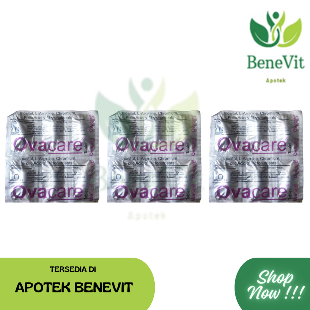 Ovacare Tablet 3 Strip untuk Wanita - Memenuhi Vitamin dan Mineral