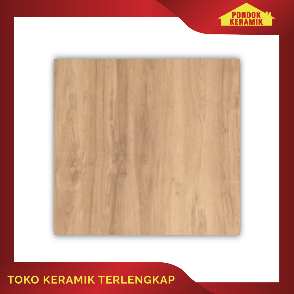 Keramik Lantai Aversa 50x50 Dortmund Cream Motif Serat Kayu Glossy