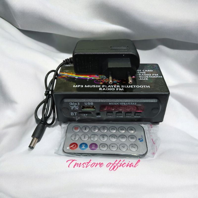 Mp3 player Bluetooth USB radio fm siap pakai free adaptor