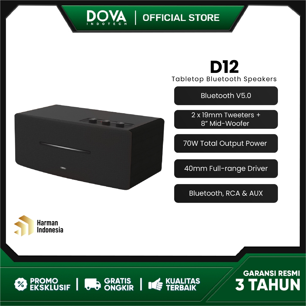 EDIFIER D12 Tabletop Bluetooth Speaker