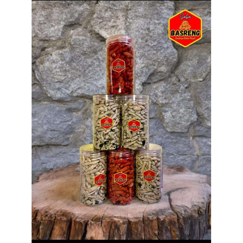 

basreng saba / basreng viral / basreng daun jeruk toples 300gr