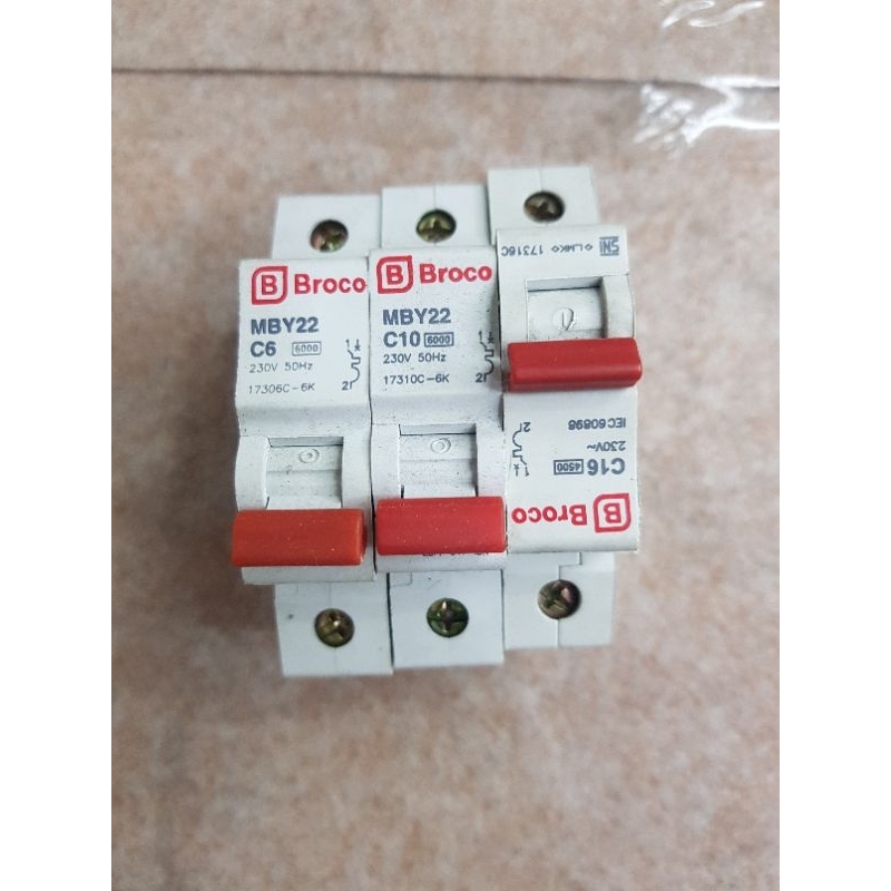 Broco MCB 16A 10A 6A/Saklar Listrik MCB