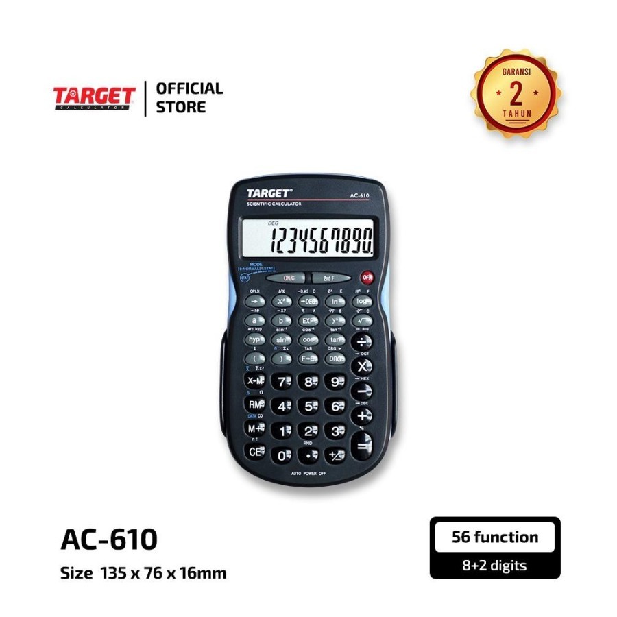 

TBMO KALKULATOR SCIENTIFIC TARGET AC-610 --