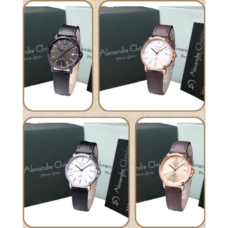 Jam Tangan Wanita Alexandre Christie Primo 1032 AC1032 AC 1032 Tali Kulit