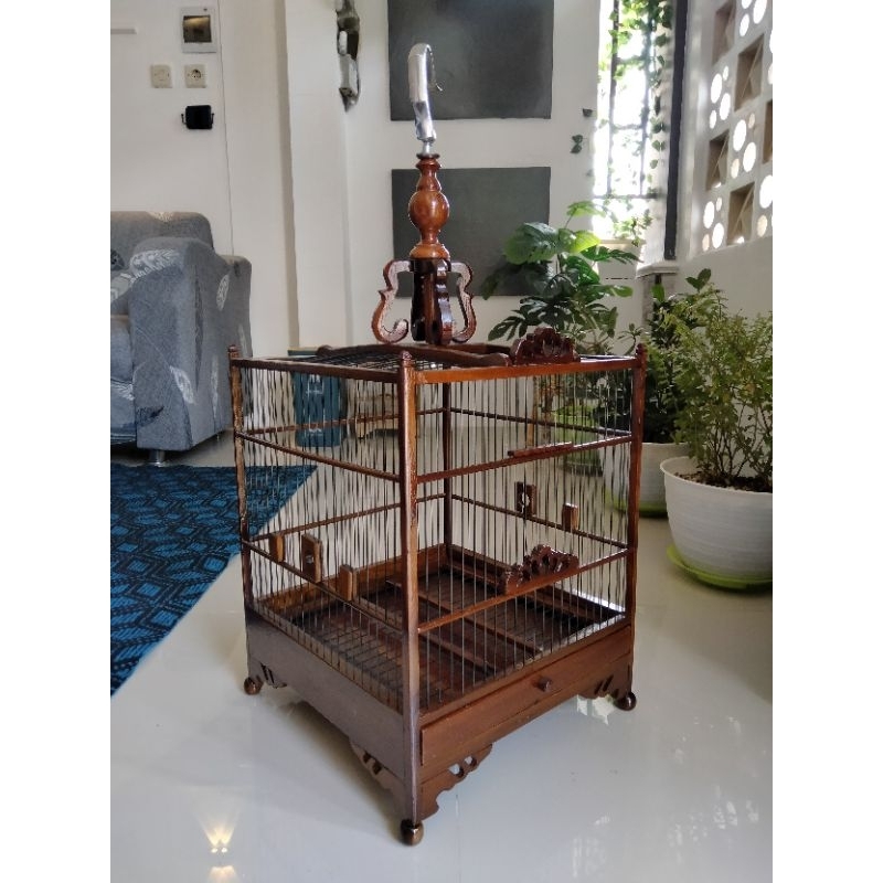 SANGKAR PRENJAK CIBLEK CIPOH dkk Bahan jati tua