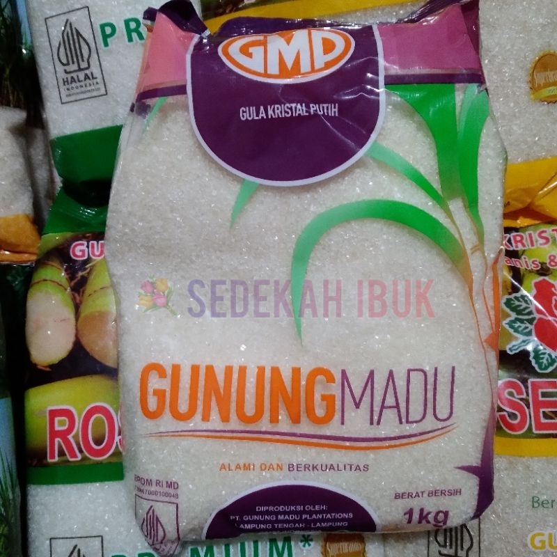 

Gula Pasir GUNUNG MADU GMP 1 KG