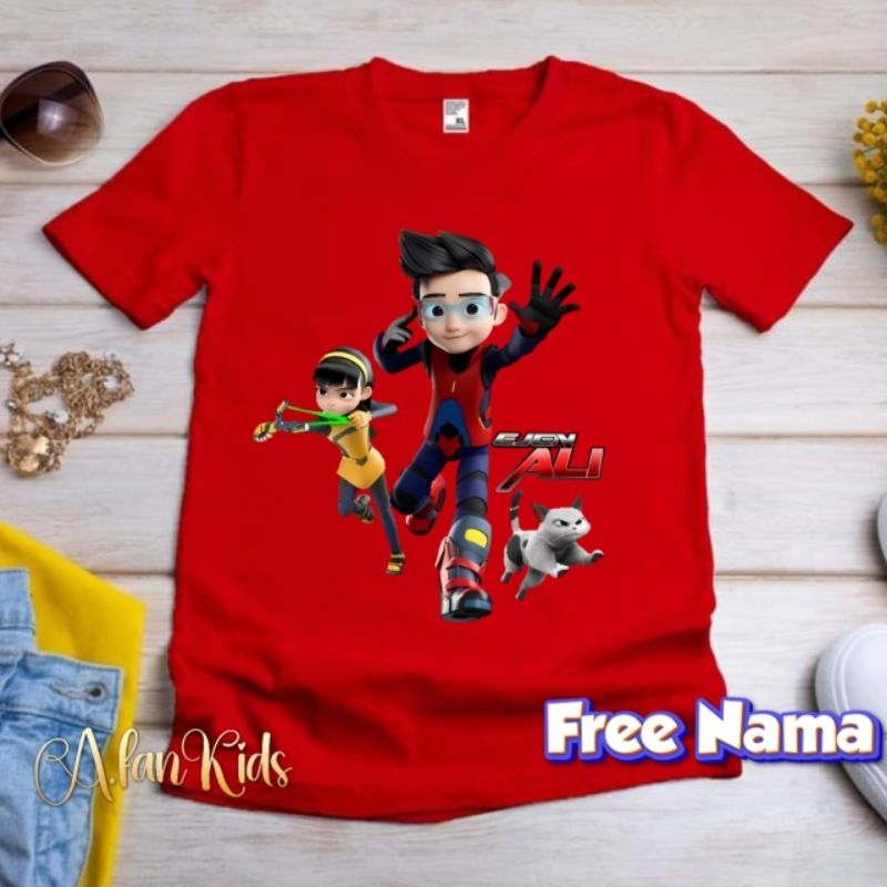 baju ejen ali season 3 kaos anak