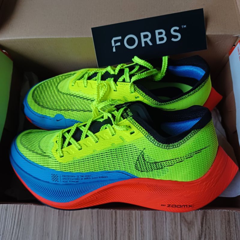 Nike ZoomX Vaporfly Next% 2 Steve Prefontaine Volt || yellow green blue