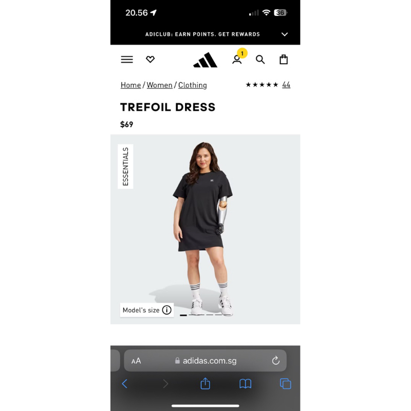 DRESS ADIDAS ESSENSIALS TREFOIL