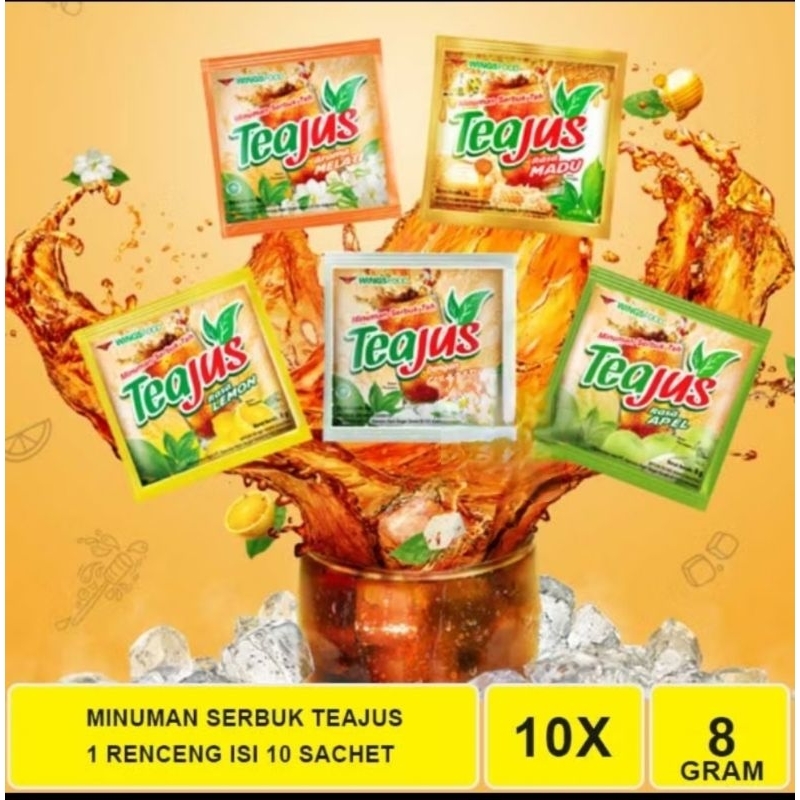 

Tea Jus 1renceng isi 10 sachet