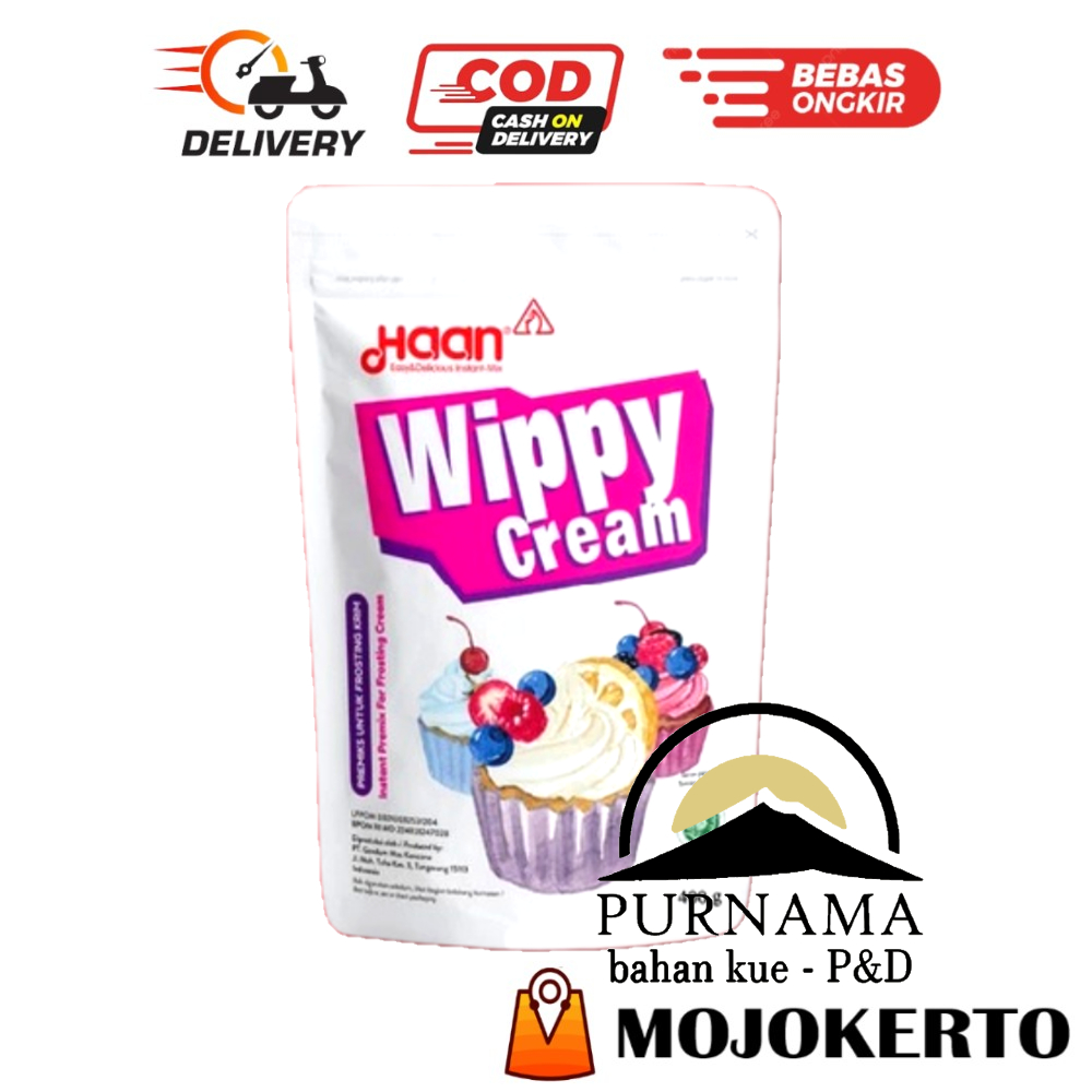 

HAAN WIPPY CREAM 400GR HAN WHIP WHIPPING WIPY KRIM KREM KOCOK FROSTING CUPCAKE ISIAN MOCHI CAKE HALAL