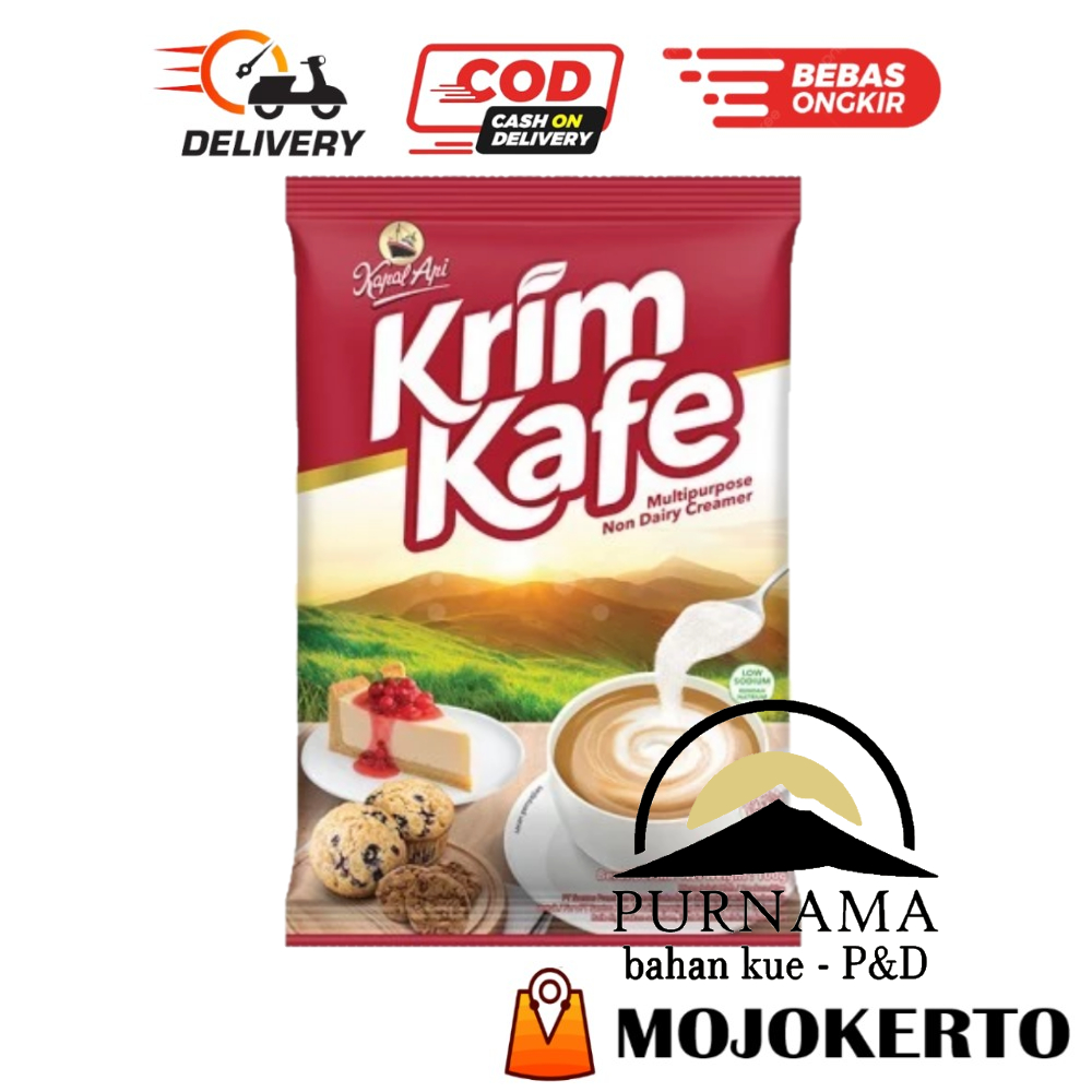 

KAPAL API KRIM KAFE 100GR NDC NON DAIRY CREAMER NABATI KRIMER CREM SUSU PUTIH KOPI TEH BUBUK HALAL