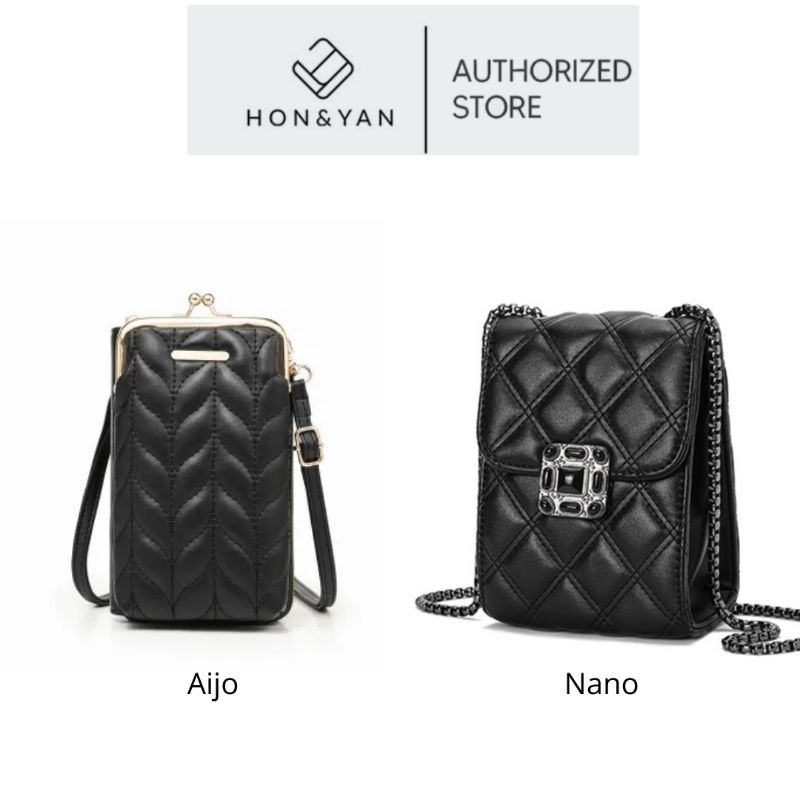 honyan hon yan tas hp dompet selempang AIJO NANO woman import bag